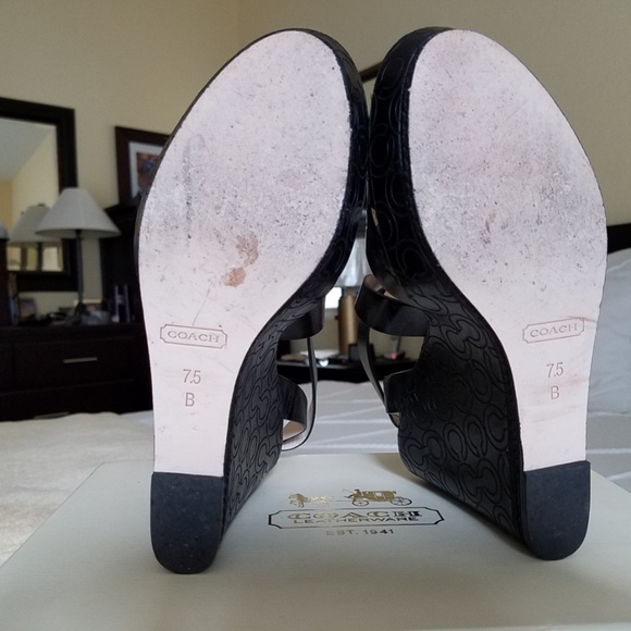 Coach Madeline Vachetta leather platform sandals - Picture 8 of 8